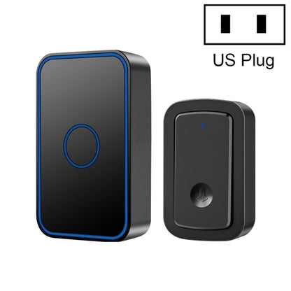 CACAZI A19 1 For 1 Wireless Music Doorbell without Battery, 1 For 1 US(White), 1 For 1 US(Black), 1 For 1 EUWhite), 1 For 1 EU(Black), 1 For 1 UK(White), 1 For 1 UK(Black)