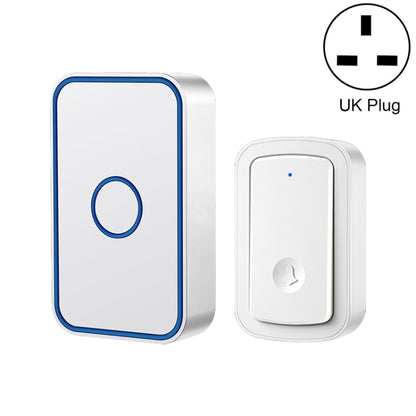 CACAZI A19 1 For 1 Wireless Music Doorbell without Battery, 1 For 1 US(White), 1 For 1 US(Black), 1 For 1 EUWhite), 1 For 1 EU(Black), 1 For 1 UK(White), 1 For 1 UK(Black)