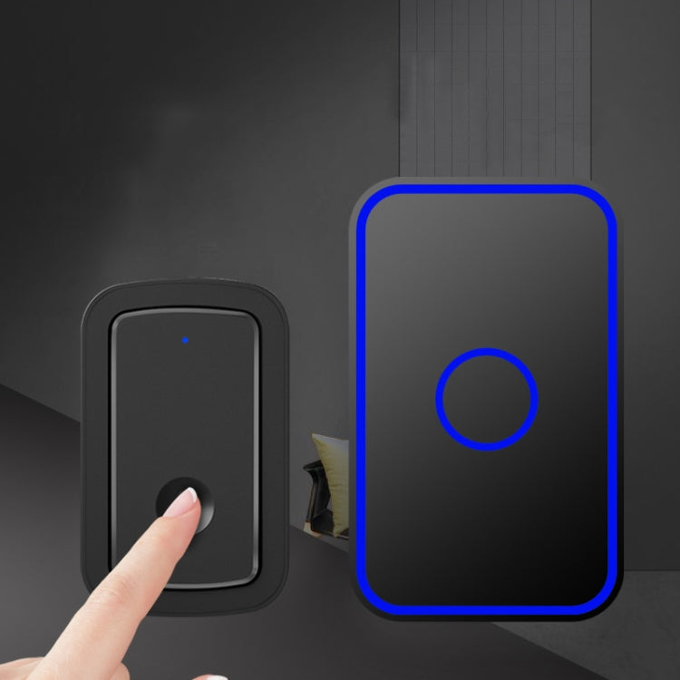 CACAZI  A19 One Button Three Receivers Wireless Music Doorbell without Battery, 1 For 3 US, 1 For 3 EU, 1 For 3 UK