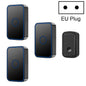 CACAZI  A19 One Button Three Receivers Wireless Music Doorbell without Battery, 1 For 3 US, 1 For 3 EU, 1 For 3 UK