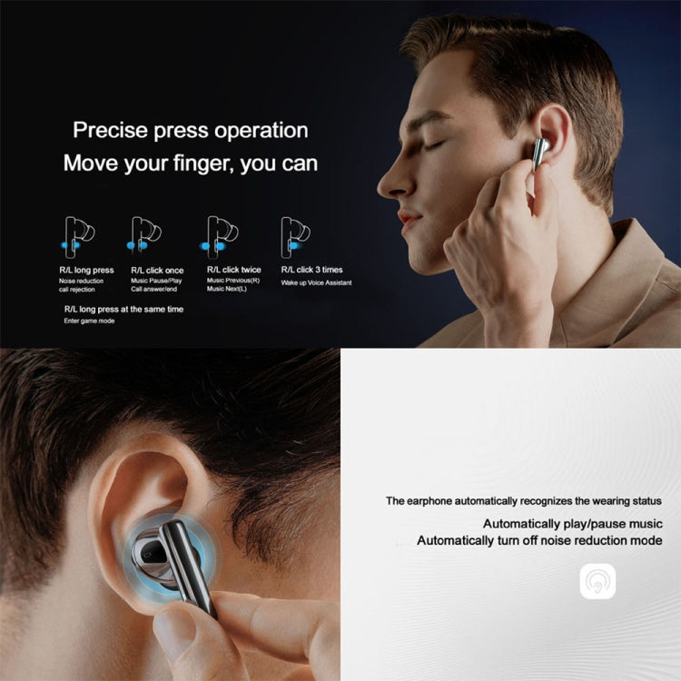 Honor Earbuds X3 Active Noise Reduction Bluetooth Earphones In-Ear Waterproof Wireless Earphones, Honor Earbuds X3(Silver), Honor Earbuds X3(White)