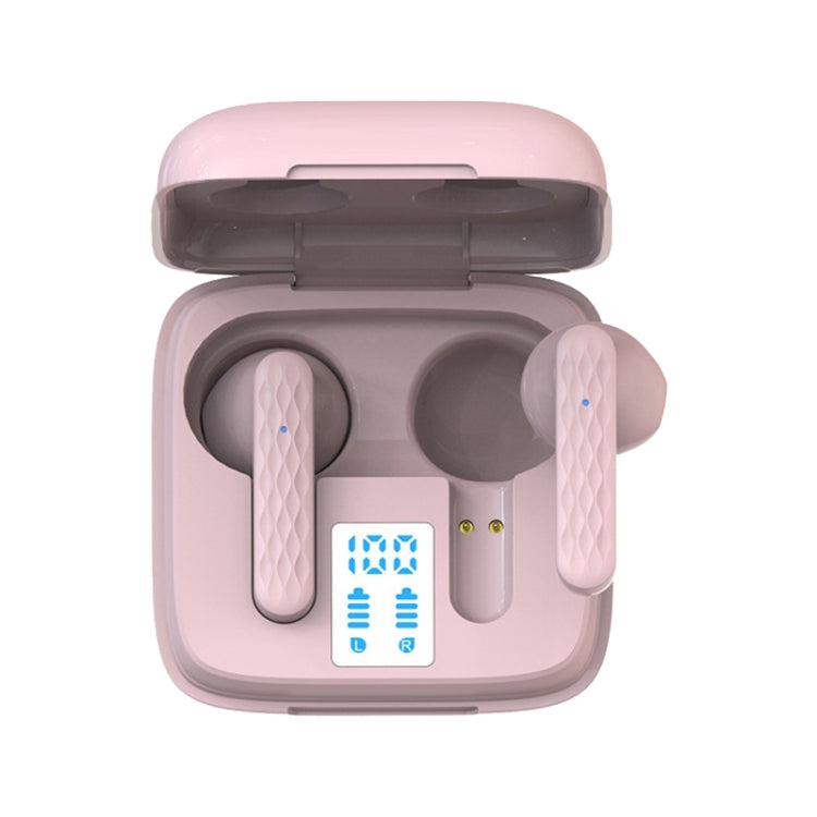 Pro 9 TWS Touch Control Bluetooth 5.0 Wireless In-Ear Earphone with LED Display, Black, White, Pink, Green