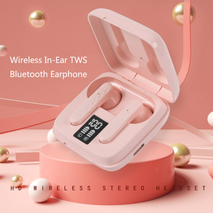 Pro 9 TWS Touch Control Bluetooth 5.0 Wireless In-Ear Earphone with LED Display, Black, White, Pink, Green