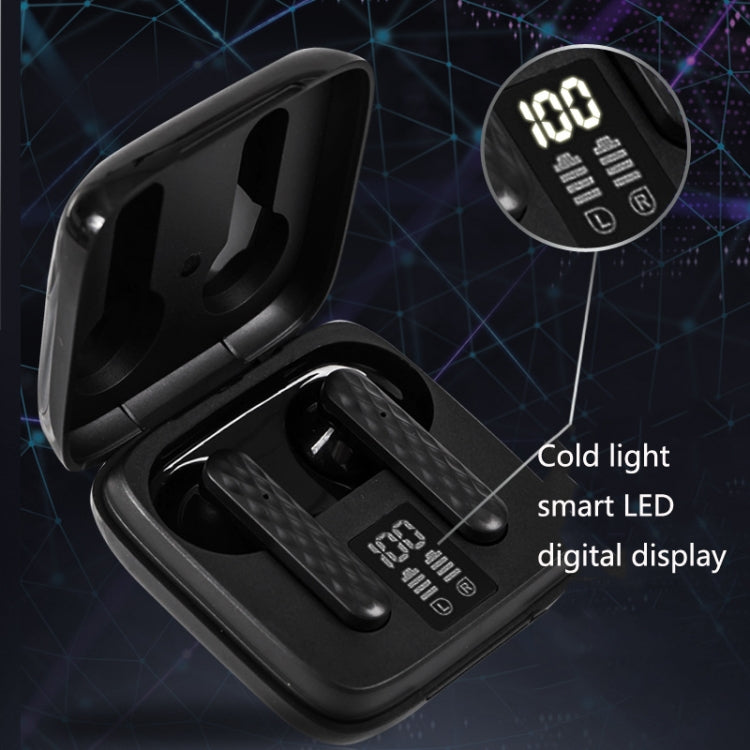 Pro 9 TWS Touch Control Bluetooth 5.0 Wireless In-Ear Earphone with LED Display, Black, White, Pink, Green