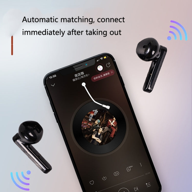 Pro 9 TWS Touch Control Bluetooth 5.0 Wireless In-Ear Earphone with LED Display, Black, White, Pink, Green