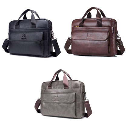 BUFF CAPTAIN 046 Men Leather Briefcase First-Layer Cowhide Computer Handbag