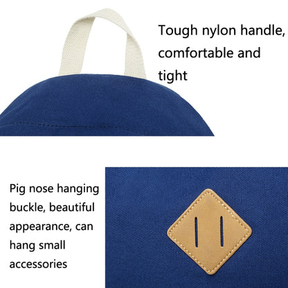 2 PCS/Set Printed Canvas Backpack Student School Bag Striped Large Capacity Backpack, Green, Black, Dark Blue, Pink, Grey