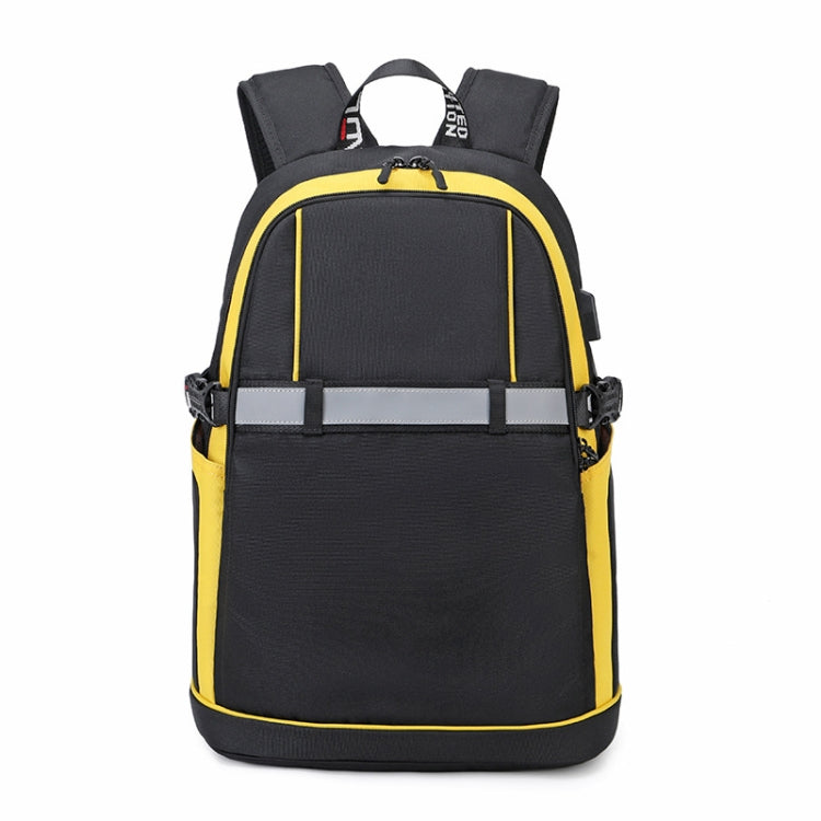 2101 Student Backpack Fashion Casual Backpack, Large Yellow, Large Black, Small Yellow, Small Black