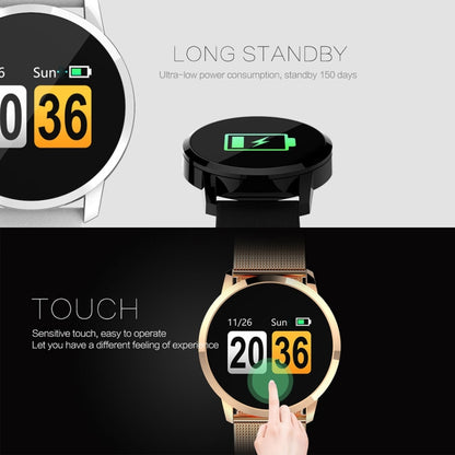 Q8 OLED Color Screen Fashion Smart Watch  IP67 Waterproof, Support Heart Rate Monitor / Blood Pressure Oxygen / Fitness Tracker