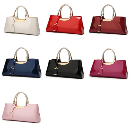 ZJL-986 Sequined Glue Shoulder Bag Patent Leather Ladies Handbag, White, Red, Red Wine, Blue, Black, Rose Red, Pink