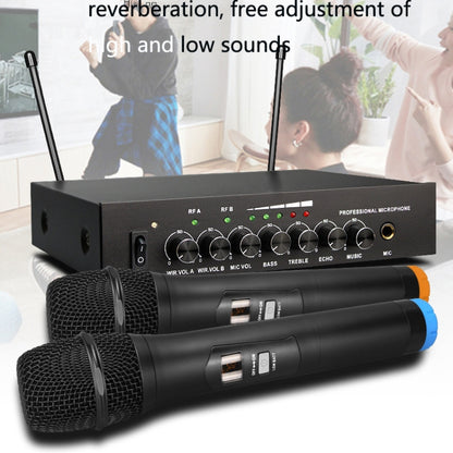 S-16-1 Household Smart TV U Segment Bluetooth Wireless Microphone With Tuning Reverberation 1 In 2, US Plug