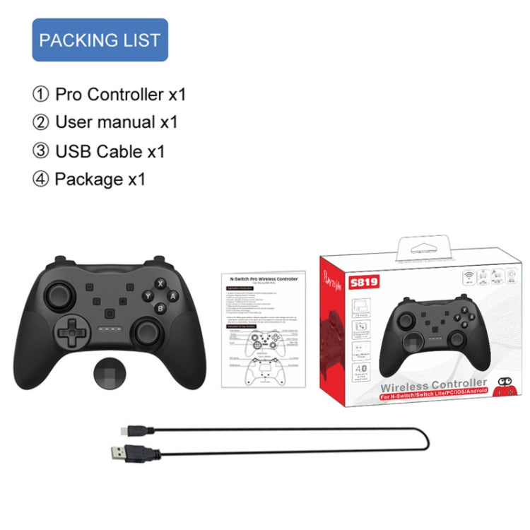 MB-S819 Wireless Bluetooth Game Console Handle With Wake-Up Vibrating Gyroscope For Nintendo Switch, MB-S819