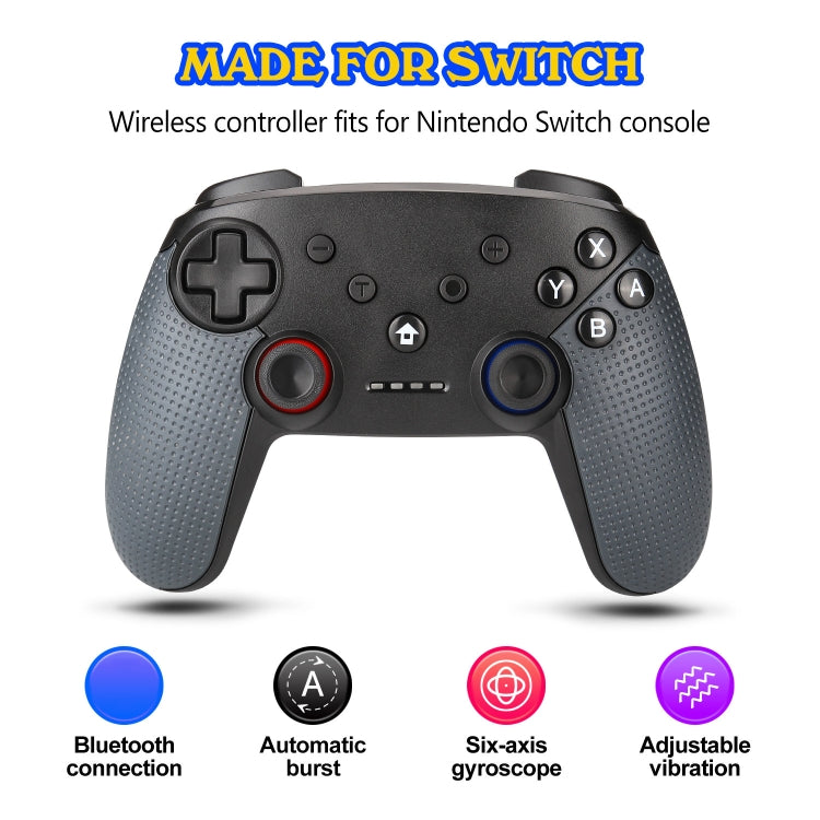 Bluetooth Wireless Gamepad  Built-In Dual Motors With TURBO Function Suitable For Switch Pro, MB-S804