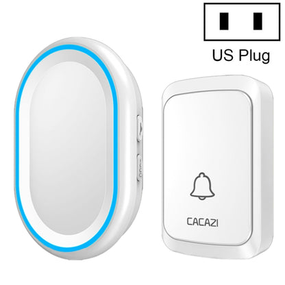 CACAZI A80 1 For 1 Wireless Music Doorbell without Battery, US Plug, EU Plug, UK Plug