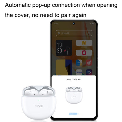 vivo TWS Air Half In-Ear Wireless Dual Microphone AI Call Noise Reduction Bluetooth Earphones, vivo TWS Air (White), vivo TWS Air (Blue)
