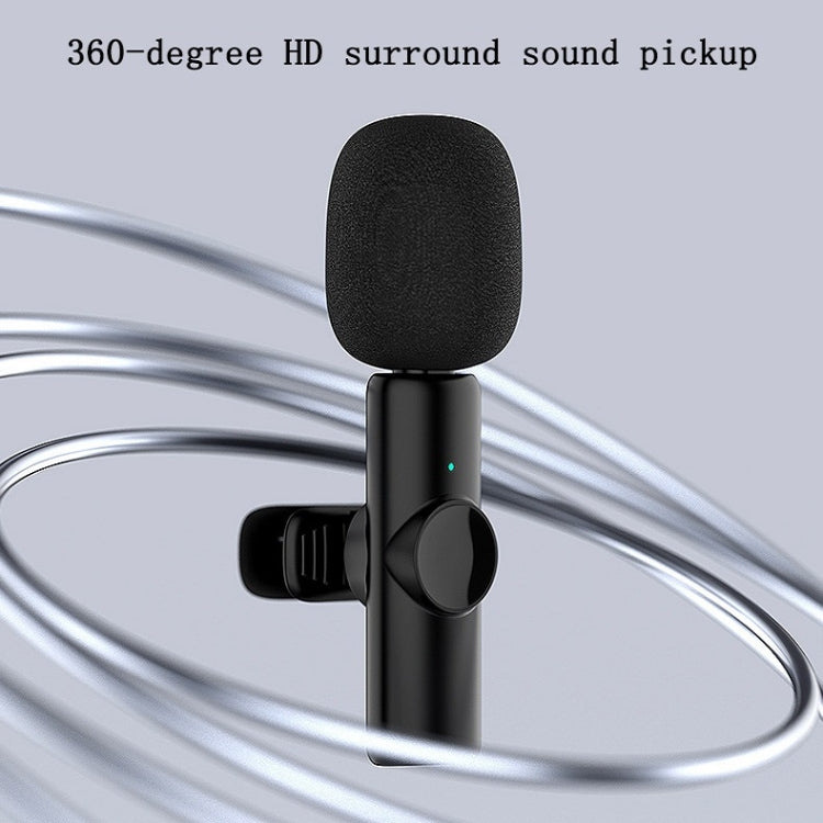 Lavalier Wireless Microphone Mobile Phone Live Video Shooting Small Microphone, 8 Pin Direct 1 To 1, Type C  1 To 1, Type-C 1 To 2