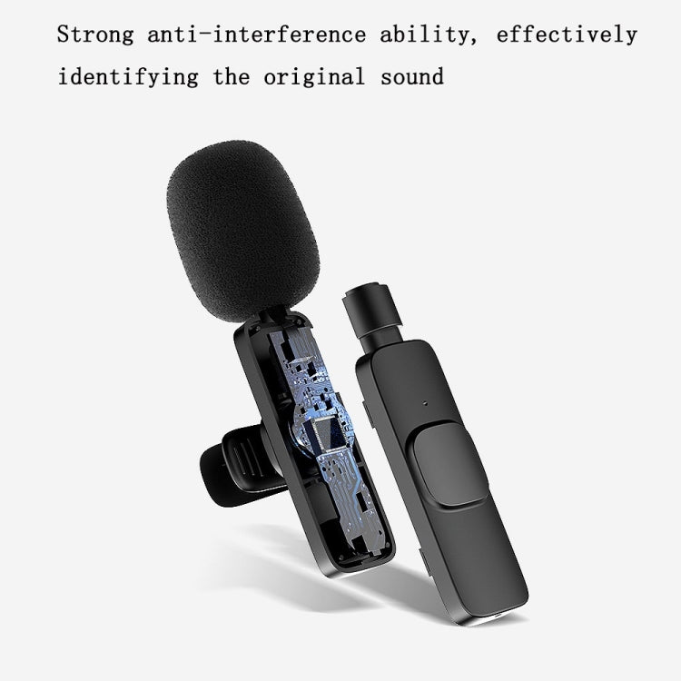 Lavalier Wireless Microphone Mobile Phone Live Video Shooting Small Microphone, 8 Pin Direct 1 To 1, Type C 1 To 2, 8 Pin Direct 1 To 2