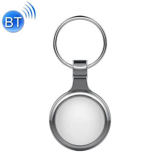 T1 Intelligent Bluetooth 5.0 Locator Bidirectional Alarm Tracker with Keychain, White, Black