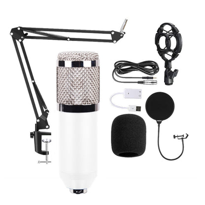 BM800 Condenser Microphone Set, BM800 With USB Sound Card (Black), BM800 With USB Sound Card (Black Golden Net), BM800 With USB Sound Card (White), BM800 With USB Sound Card (Blue), BM800 With USB Sound Card (Pink)