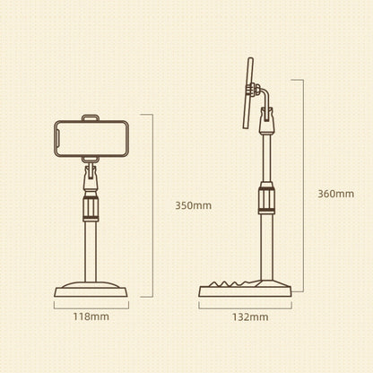 B7 Volcano Telescopic Live Bracket Tablet Phone Dual-Use Stand, Classic Black, Icon White, Dark Night Green, Cherry Pink