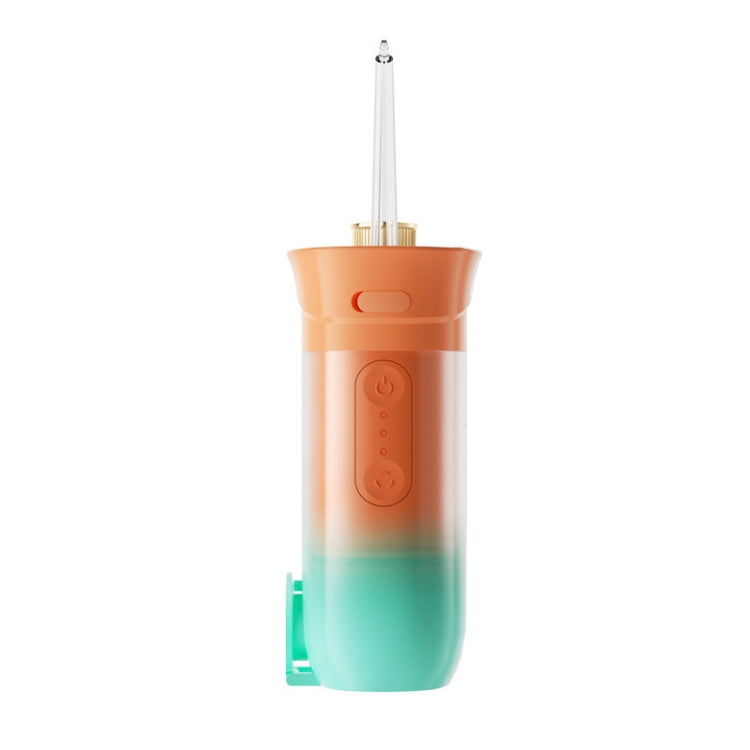 S57 Household Portable Electric Tooth Flusher, White with 4 Nozzles, Orange with 4 Nozzles, Pink with 4 Nozzles, Green with 4 Nozzles