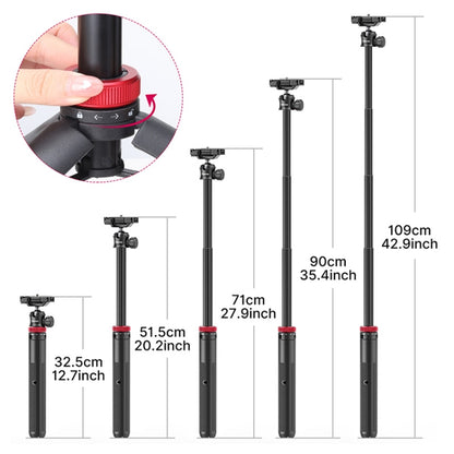 Ulanzi MT-44 42 inch Tripod With Phone Mount Holder, MT-44