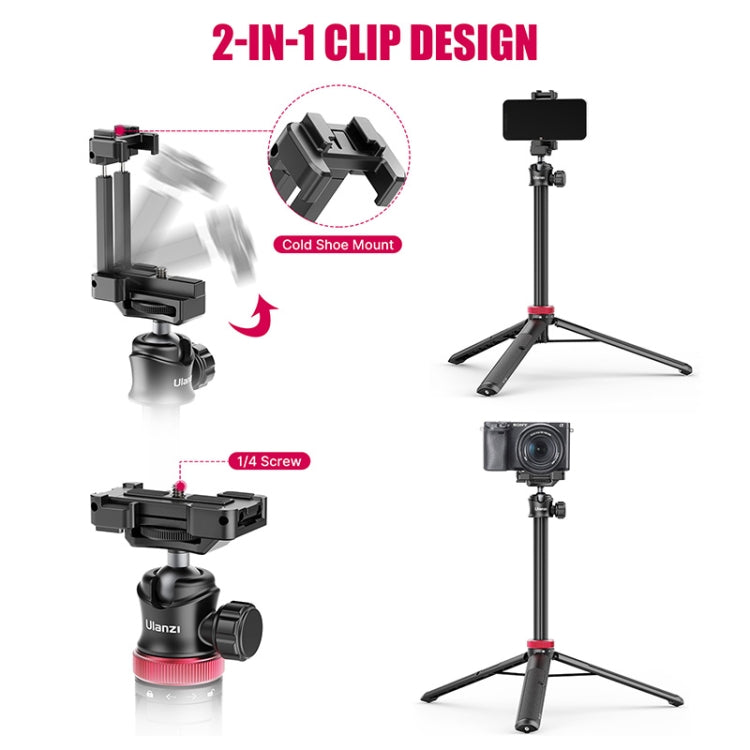 Ulanzi MT-44 42 inch Tripod With Phone Mount Holder, MT-44