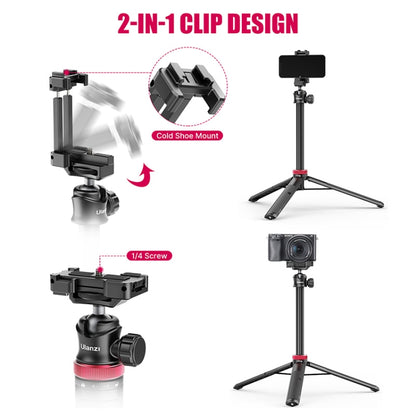 Ulanzi MT-44 42 inch Tripod With Phone Mount Holder, MT-44