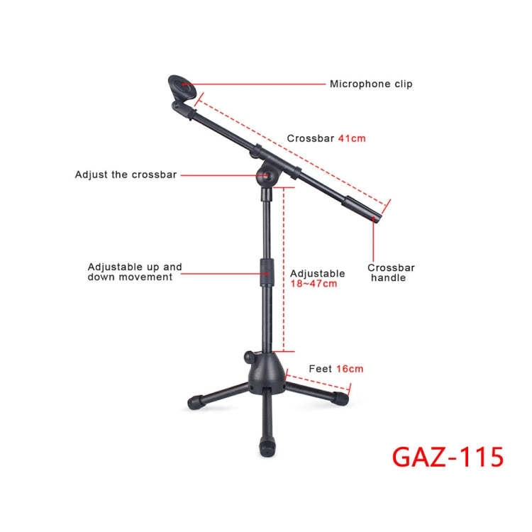 Single Rod Floor Formula Adjustable Microphone Bracket, Style:, GAZ-115, GAZ-201, GAZ-206, GAZ-205, GAZ-202