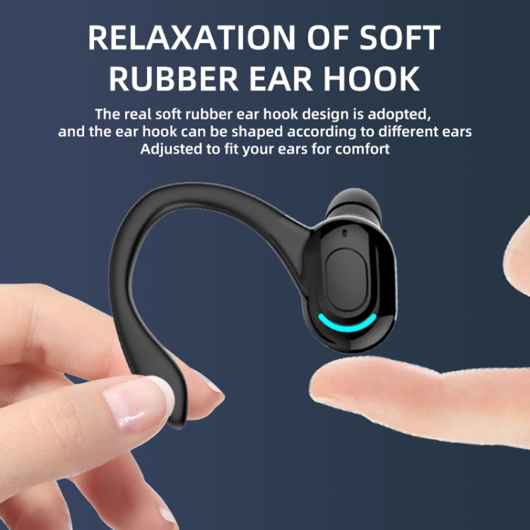 F8 Bluetooth 5.1 Ear-Mounted Stereo Wireless Sports Earphone, Single Earphone (Black), Single Earphone (White), Single Earphone (Black+Red), Single Earphone (Black+Blue), Single Earphone (Black+Green)