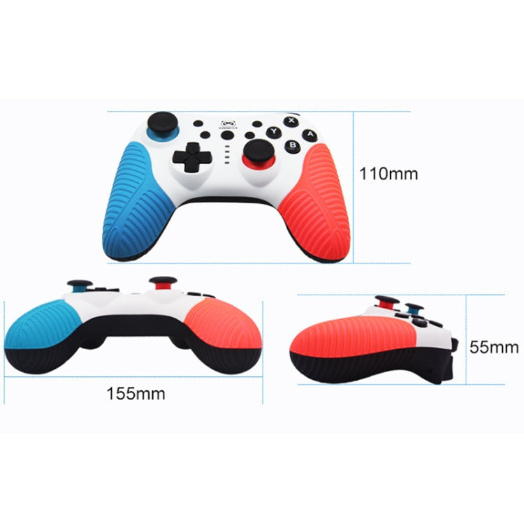 SW510 Wireless Bluetooth Controller With Vibration For Switch Pro, Red Blue, Black and White