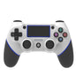 Wireless Bluetooth Rubberized Gamepad For PS4, White Blue, White Green, White Red