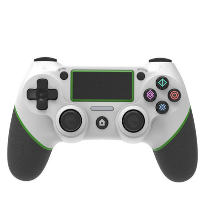 Wireless Bluetooth Rubberized Gamepad For PS4, White Blue, White Green, White Red