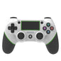 Wireless Bluetooth Rubberized Gamepad For PS4, White Blue, White Green, White Red