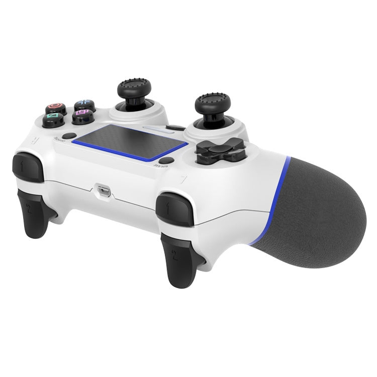 Wireless Bluetooth Rubberized Gamepad For PS4, White Blue, White Green, White Red