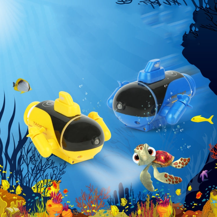 777-219 Mini Remote Control Submarine Small Remote Control Boat, Blue, Yellow