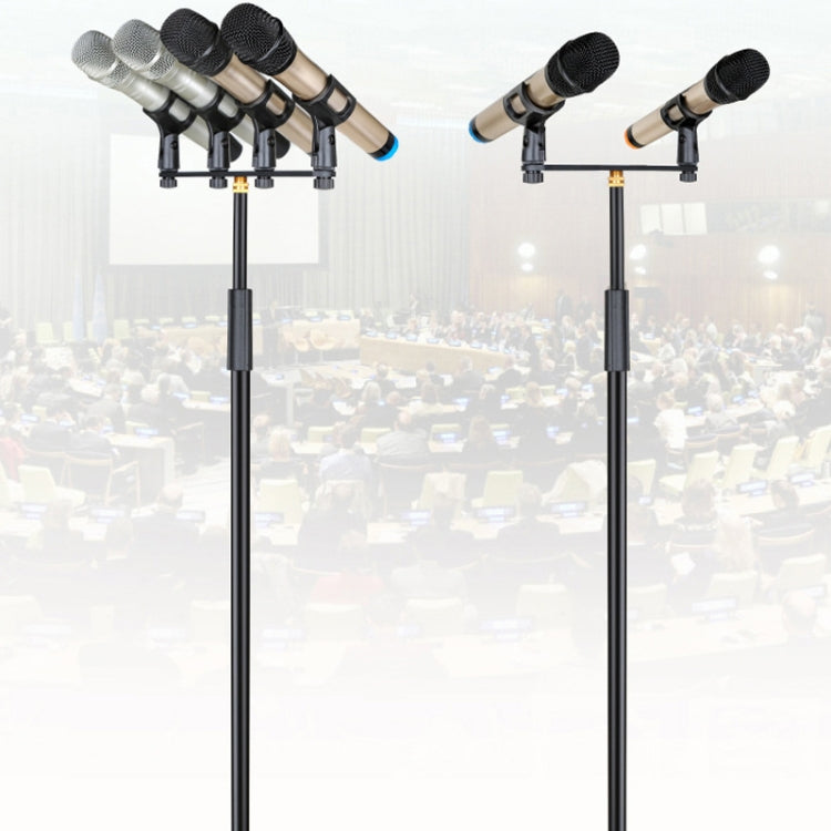 Microphone Clip Aluminum Pole Microphone Accessories, A16 Double-headed, A18 Four-headed