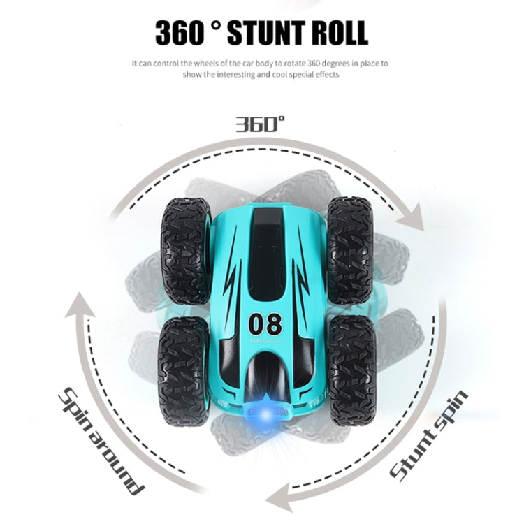 RD158-3 2.4G Mini High Speed Double Sided Remote Control Car Toy, English Box 08 Blue, English Box 08 Yellow