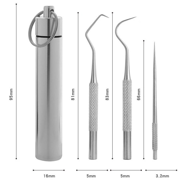 Portable Metal Bending Needle Hook Tooth Signed Tabs Set