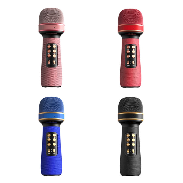 WS898 Live Wireless Bluetooth Microphone with Audio Function, Pink, Red, Blue, Black