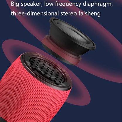 WS898 Live Wireless Bluetooth Microphone with Audio Function, Pink, Red, Blue, Black