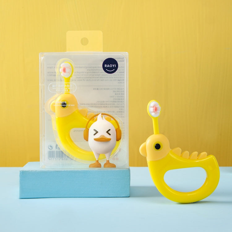 2 PCS RAOYI Cartoon Small Yellow Chicken Soft Hair Toothbrush