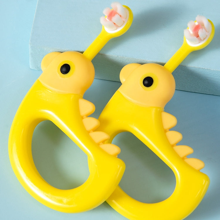 2 PCS RAOYI Cartoon Small Yellow Chicken Soft Hair Toothbrush