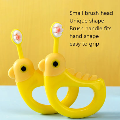 2 PCS RAOYI Cartoon Small Yellow Chicken Soft Hair Toothbrush