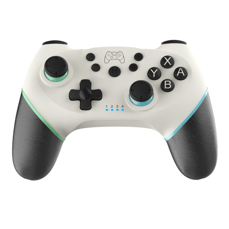 Vibration 6-axis Somatosensory Wireless Bluetooth Gamepad For Switch, Green Blue, Black White