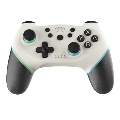 Vibration 6-axis Somatosensory Wireless Bluetooth Gamepad For Switch, Green Blue, Black White