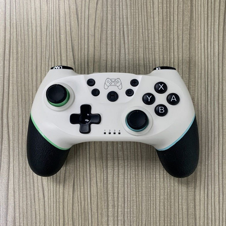 Vibration 6-axis Somatosensory Wireless Bluetooth Gamepad For Switch, Green Blue, Black White