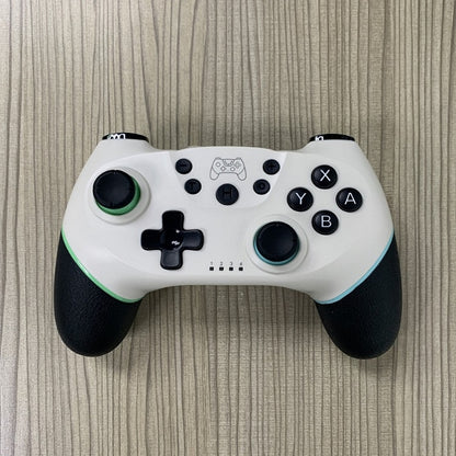 Vibration 6-axis Somatosensory Wireless Bluetooth Gamepad For Switch, Green Blue, Black White