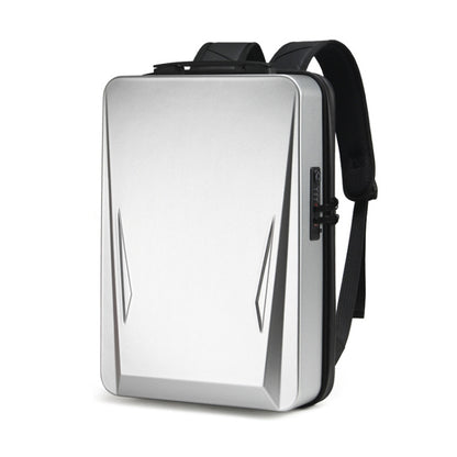 Men PC Hard Shell Gaming Computer Backpack For 15.6-17.3 Inch, Black, Silver