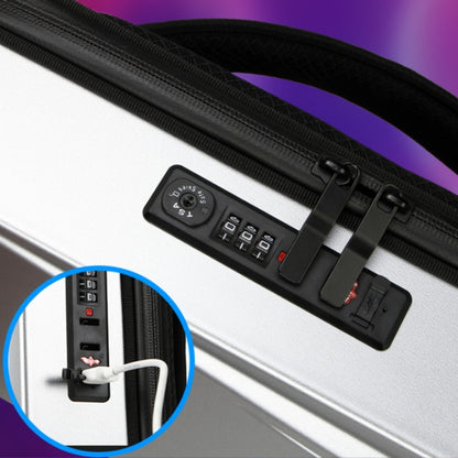 Men PC Hard Shell Gaming Computer Backpack For 15.6-17.3 Inch, Black, Silver